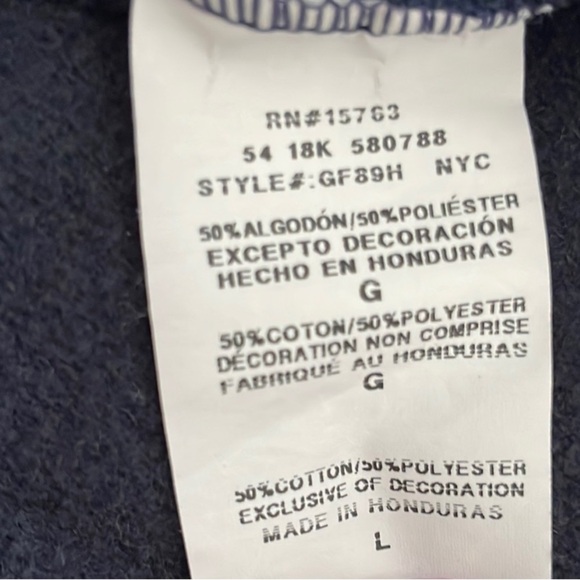 Champion Men’s Powerblend Graphic Hoodie in Navy - Picture 7 of 10